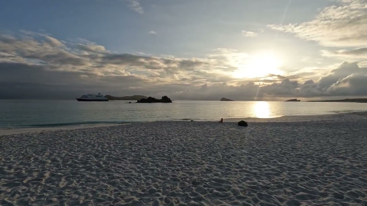 Sunrise Beach walk at Gardner Bay, Española Island, Galapagos Islands