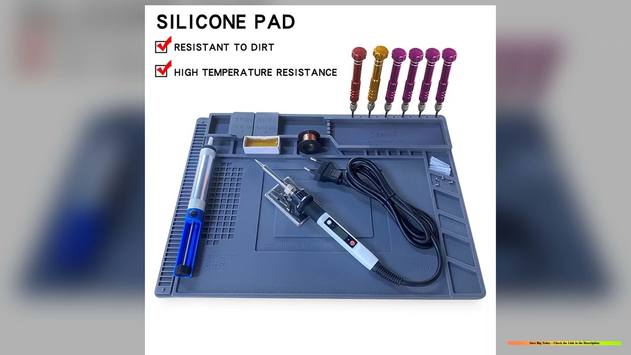 Silicone Soldering Mat Pad Desk Platform for Welding Station Iron Phone PC Repair Magnetic Heat