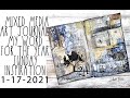Mixed media art journal My word for the year Sunday Inspiration 1-17-21
