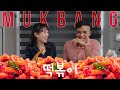 HALF-KOREAN Couple's SPICY RICE CAKE (떡볶이) MUKBANG! + ASMR (FAIL!?)