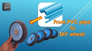 How to Make Strong DIY Wheels from PVC Pipe #diy  #pvcprojects #HomemadeWheel