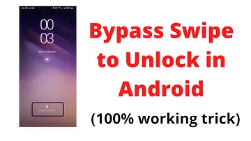 How to bypass swipe to unlock in android | disable swipe to unlock | 100% working trick