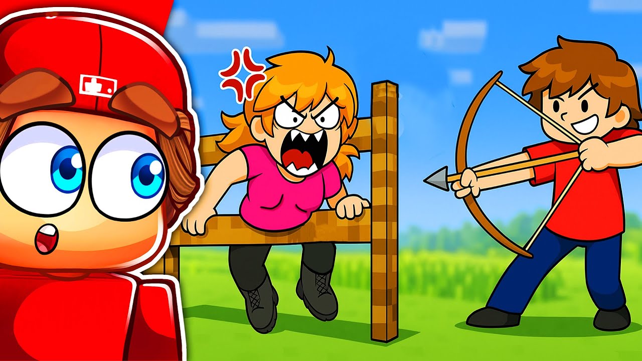 Il a Coincé sa FANGIRL pour lui Tirer dessus avec son Arc ! Minecraft Réaction vidéo