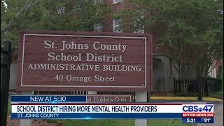 St. Johns County school district hiring more mental health providers