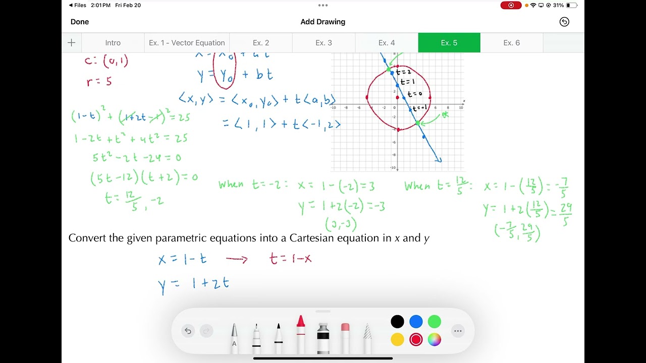 HPC 8.3 - Vector and Parametric Equations #2 