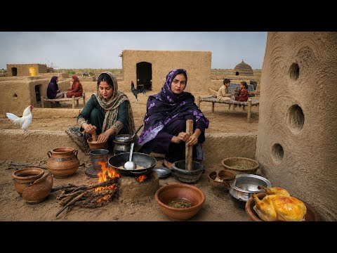 Peaceful Desert Evening | Homemade Sardai & Chicken Keema Kaddu in Mud Kitchen