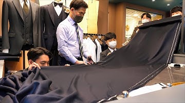 Every Stitch Is Art. A Master Tailor’s Custom Suit Process with 40 Years of Experience