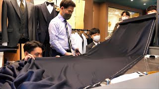 Every Stitch Is Art. A Master Tailor’s Custom Suit Process with 40 Years of Experience