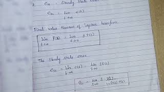 steady state error and static error constant - control system in tamil