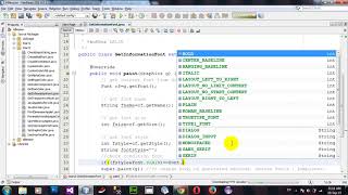 Get Font Information in Java Applet and AWT in Netbeans