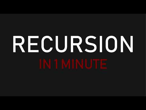 Understand the Basics of Recursion in 1 Minute
