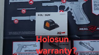 Holosun 407c sent in for warrant did they fix it? 😒 🤔 #edc #glock #gun #homedefense #shtf #prepper