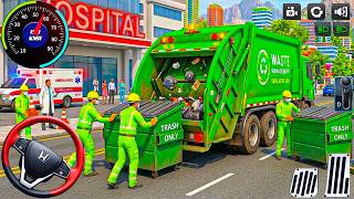 ゴミ収集車運転ゲーム3D：ゴミ収集車チャレンジ都市清掃車運転 - Androidゲームプレイ screenshot 5