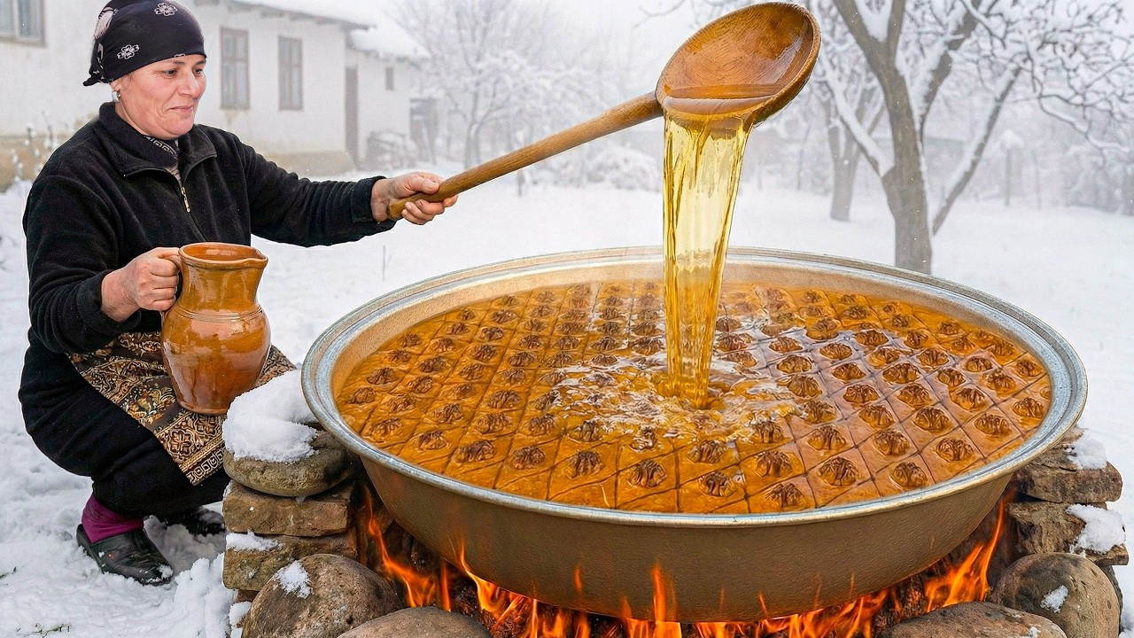 Grandma’s Secret Azerbaijani Baklava | Handmade Walnut Dessert from 100 Years Ago