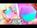 HAZ JABONES CASEROS DE GLICERINA! FACILES EFECTO DEGRADE/OMBRE - Tutoriales Belen