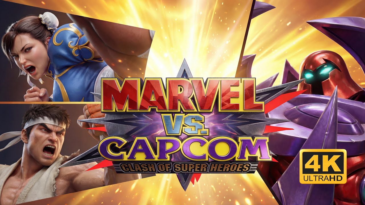 [4K] Marvel VS Capcom - All Characters and Stages AI Reimagined.