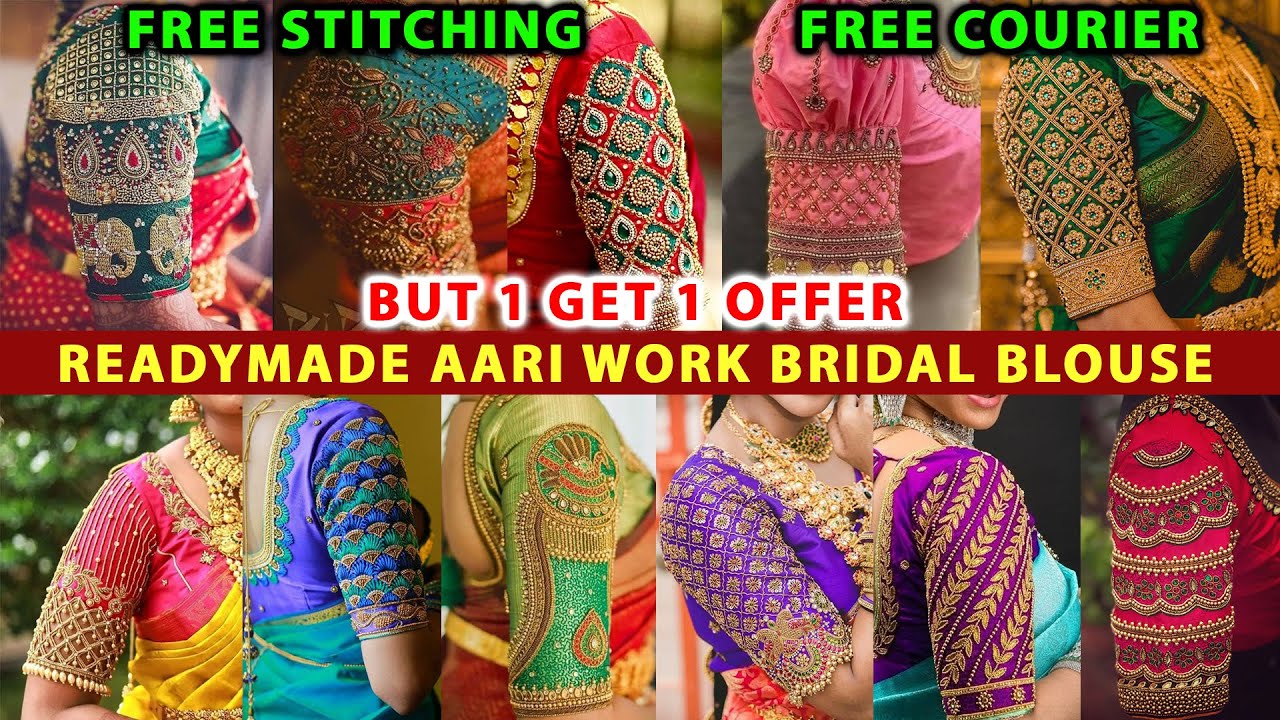 Aari Bridal Blouse | Sowcarpet Aari Blouse | Buy 1Get 1 | Bridal Blouse Collections | Video Shop