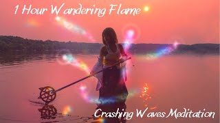 Final Fantasy X Wandering Flame extended 1 Hour | Crashing Waves Meditation | Sleep Music