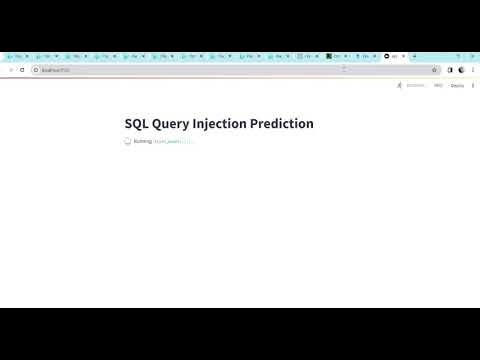 SQL injection prediction using machine learning - YouTube