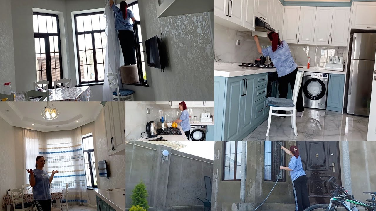 MƏTBƏXİN YAĞLARIN Sökdüm Aynaları Çimizdirdim Pərdələri ütüləmədən necə asıramki qırışmır İzləyin