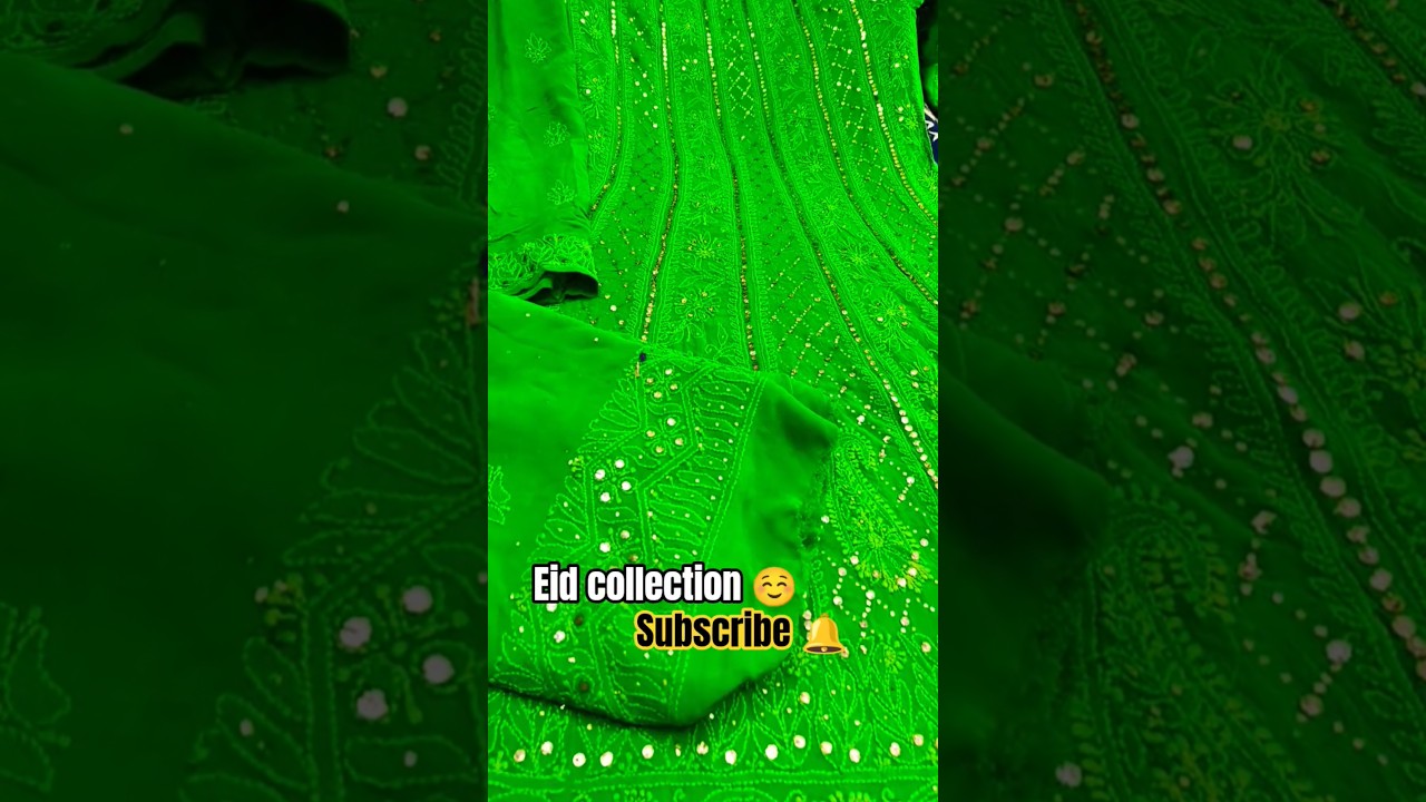 | EID COLLECTION ☺️ | pure viscose georgette semi stich anarkali & dupatta with mukesh work | #yt