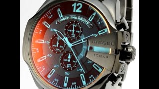 DIESEL DZ4318 MEGA CHIEF CHRONOGRAPH BLACK WATCH REVIEW MENS DZ4318 ディーゼル ブラック レビュー メンズ