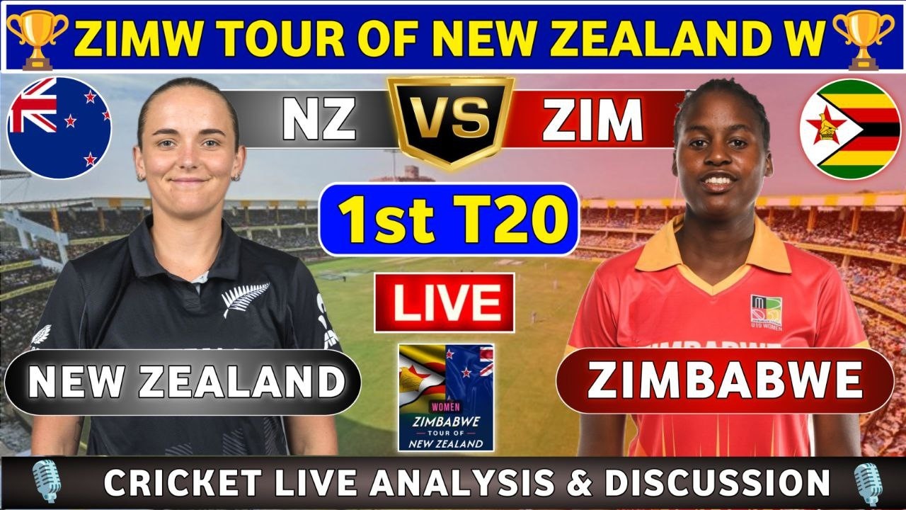 New Zealand Women vs Zimbabwe Women, 1st T20 Live Score & Fan Chat ZIMW vs NZW 1st Match 2026