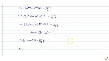 If `omega` is a cube root of unity then find the value of `sin((omega^(10)+omega^(23))-pi/4)`