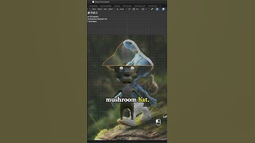Project from view to UV unwrap for Mushroom Hat - Smurf Cat meme - low poly 3d model in Blender