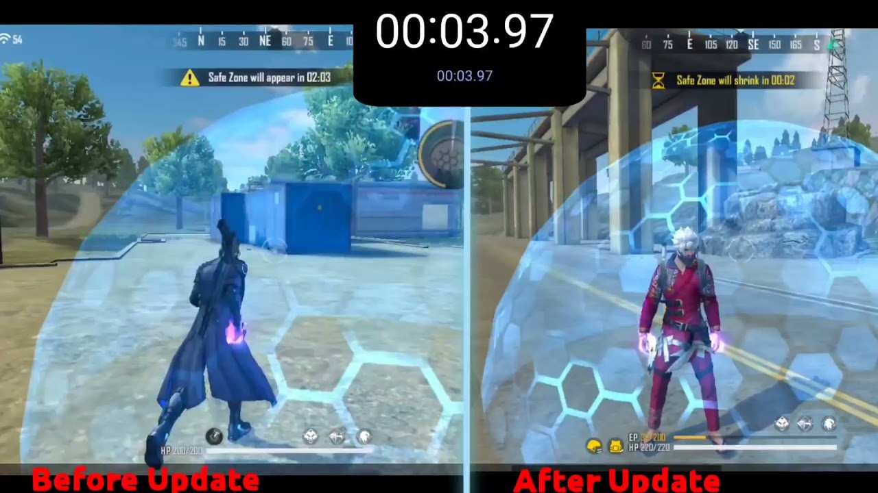 OLD CHRONO VS NEW CHRONO ABILITY TEST | CHRONO NEW ABILITY AFTER UPDATE - GARENA FREE FIRE