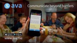 Introducing Ava: 24/7 accessible conversations with deaf & hard-of-hearing people.