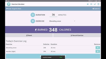 Exercise Calorie Calculator
