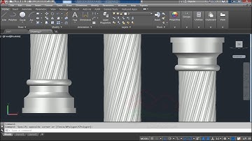 Modeling a twisted column in AutoCAD