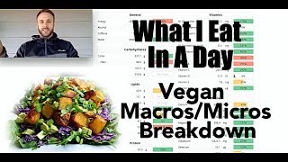 What I Eat in a Day - VEGAN NUTRITION on Cronometer