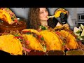 JUICIEST BIRRIA QUESO TACOS AND CONSOME MEXICAN TACO MUKBANG | CRUNCHY EATING SOUNDS | ASMR FOOD
