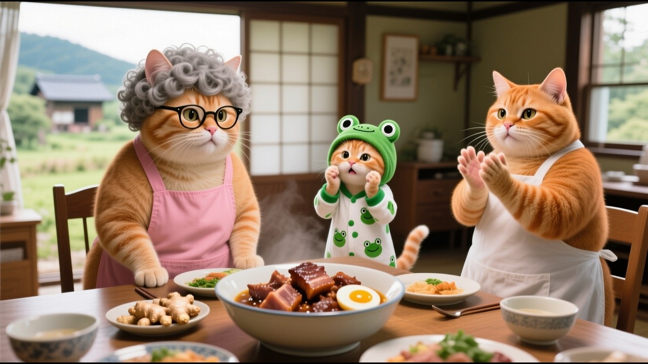 Mama Cat Was Shocked by Ginger Kitten’s Choice