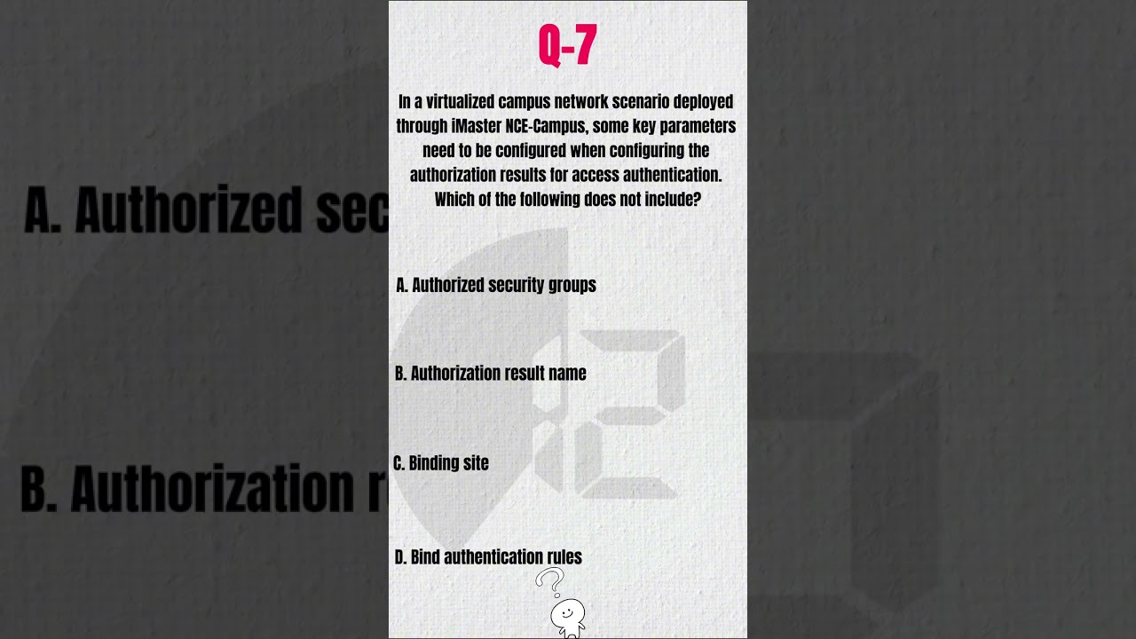 🔐 Huawei HCIE Datacom   Access Authentication  Which Parameter Is NOT Required iMaster NCE