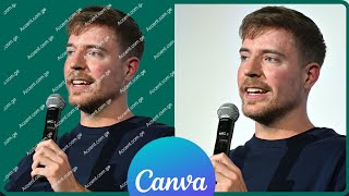 how to REMOVE watermark from photo in Canva- QUICK 2-Min Fix