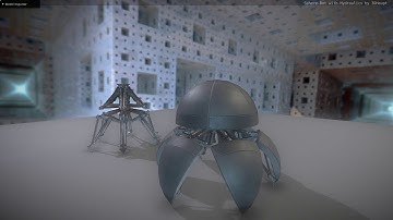 Sphere Bot with hydraulics - 3D model preview