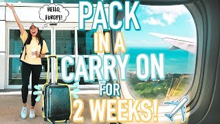 How To Pack In A Carry On For 2 Weeks What I Bring & Packing Tips Jeanine Amapola