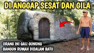 GEMPAR DI ANGGAP SESAT DAN GILA ORANG INI TINGGAL DIRUMAH BATU DI LERENG GUNUNG VIRAL DI JATIM