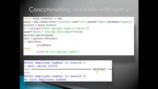 Class - 12, Day - 100, Computer Science, Ch -15 interfere python with MYSQL, LEC- 4 summary
