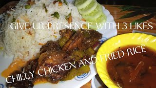 How to make fried rice and chilly chicken in 2 mins .  VERY QUICK RECIPE ?