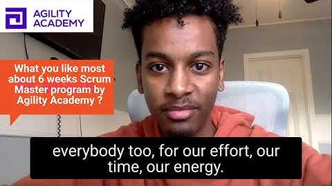 Scrum Master Job Training Program review by Yemage Omer from USA