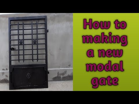 how-to-making-a-new-model-gate-|-new-design-iron-gate-for-home