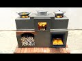 build outdoor wood stove with cement | Wood stove, cement stove, beautiful stove