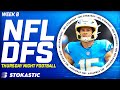 Vikings vs Chargers Showdown Strategy TNF Week 8 DFS Picks | NFL DFS Strategy