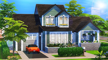 SPLIT-LEVEL BASE GAME FAMILY HOME 💕 | The Sims 4: Speed Build
