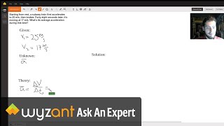 Simple average acceleration problem