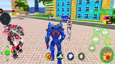 Bus Robot Car Transform War - Spaceship Robot Game (Android Gameplay)